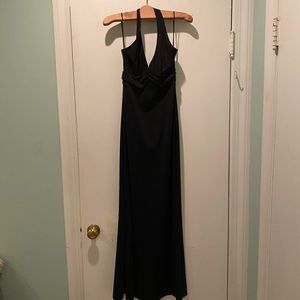 Black halter gown size medium
